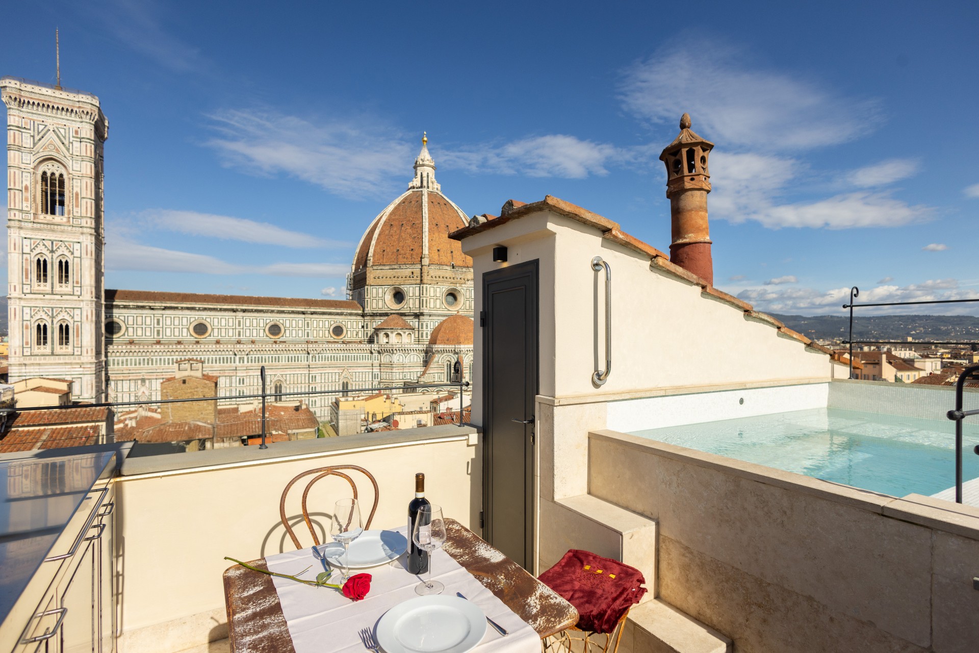 Image of Private Rooftop Dining, Donati Luxury Tower Suites, 1000, a Member of Historic Hotels of Worldwide in Florence, Italy