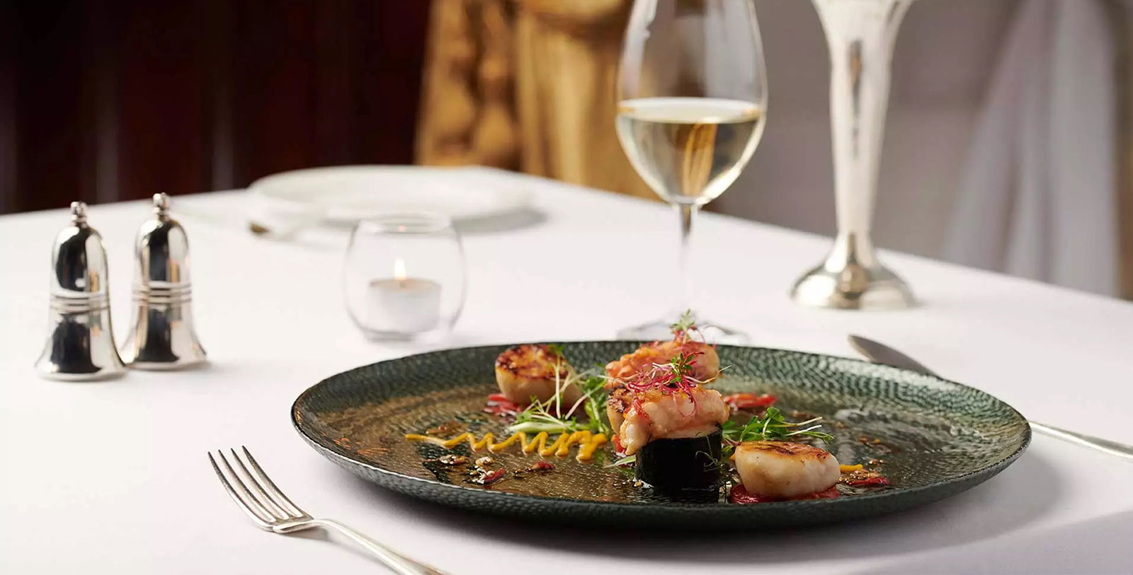 a plate of food on a table