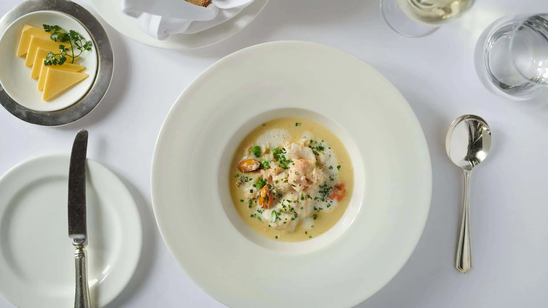 a plate of food on a table
