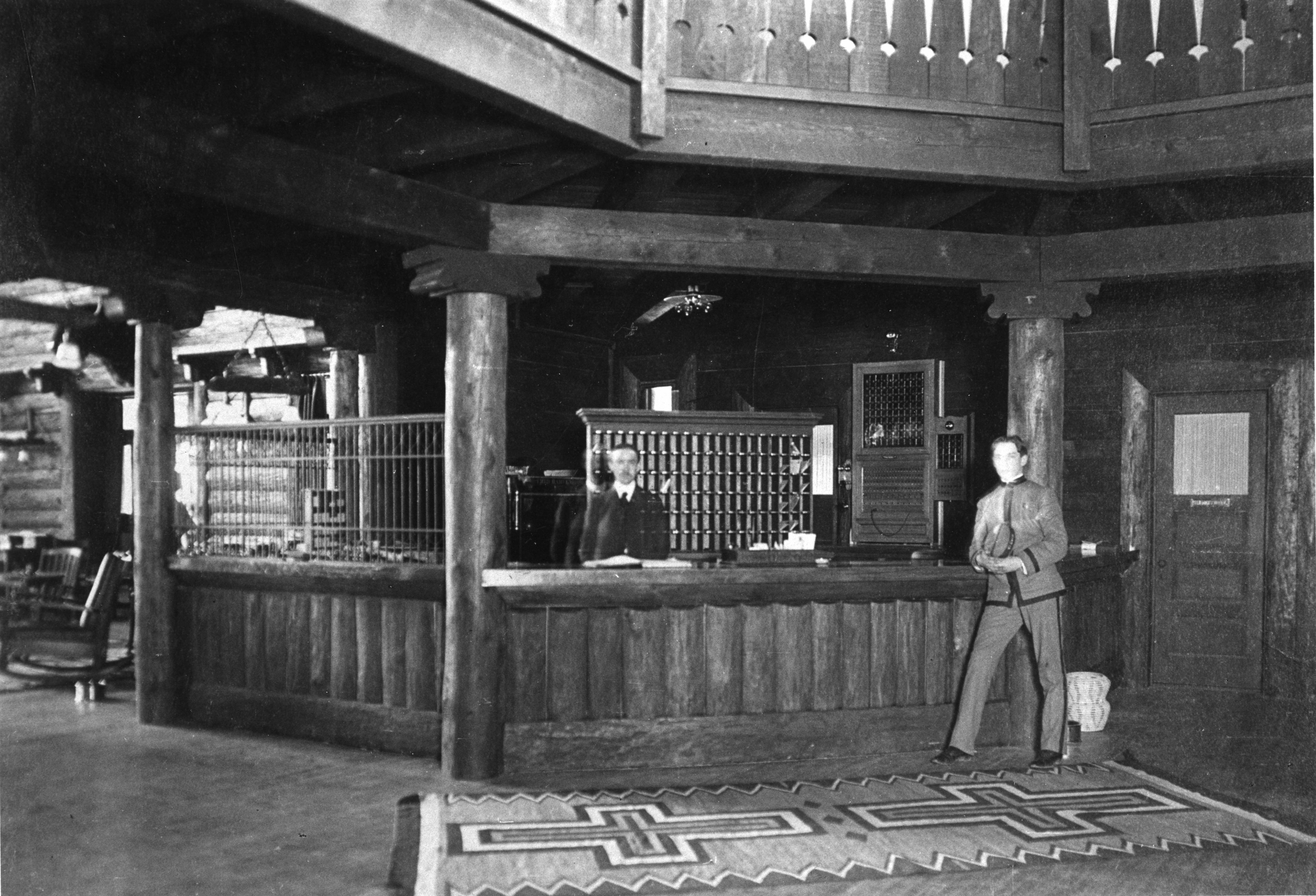 a man standing in front of a counter