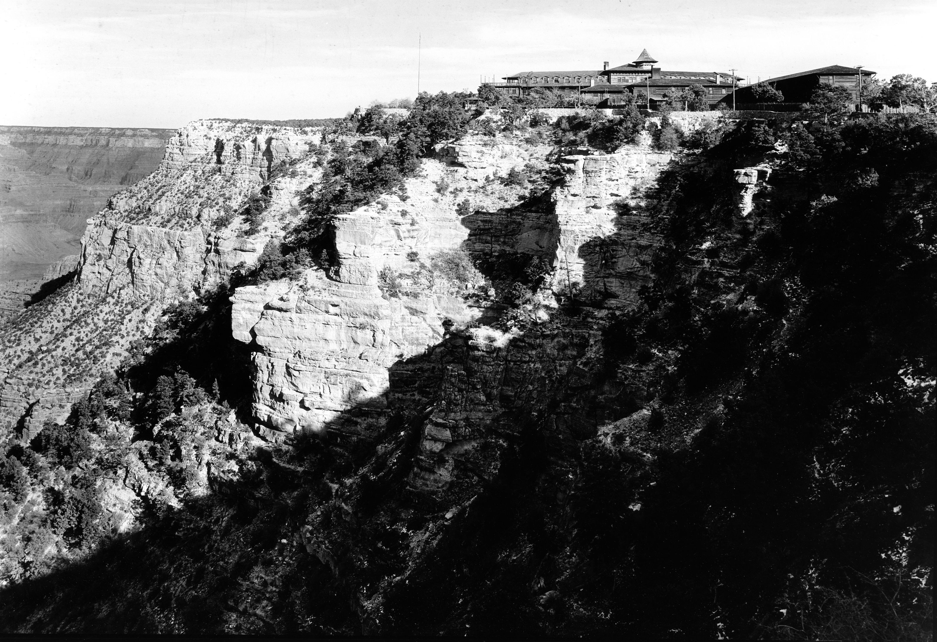 a building on a cliff