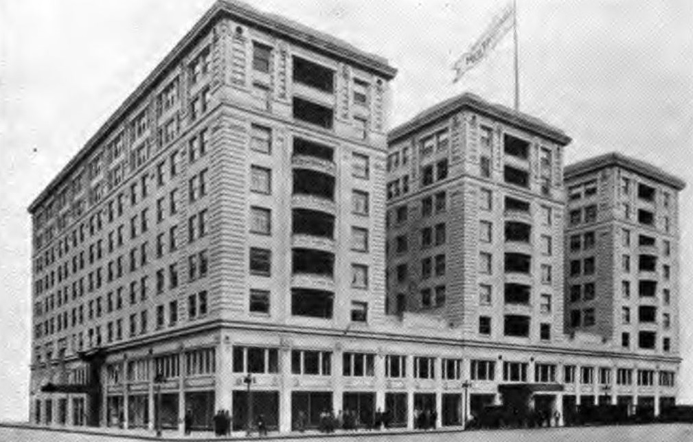 a tall building with many windows