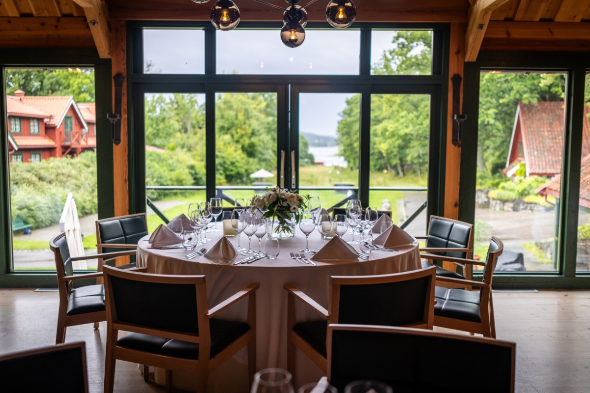 a table set for a dinner party