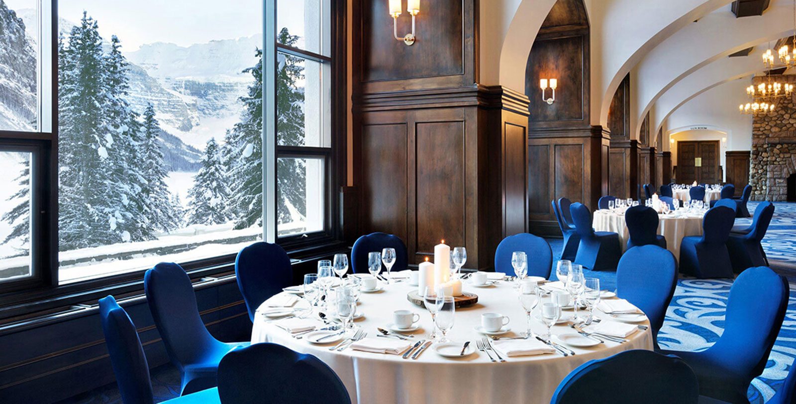 a table set for a dinner party