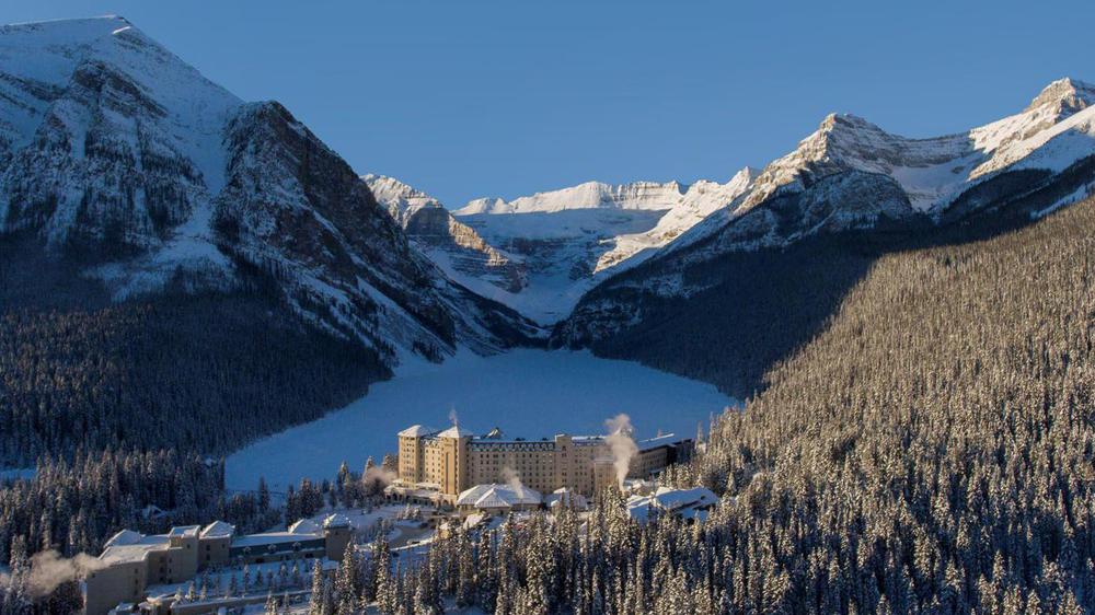 a hotel in the mountains