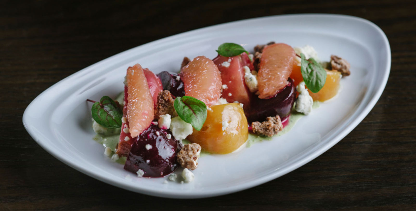 a plate of fruit salad