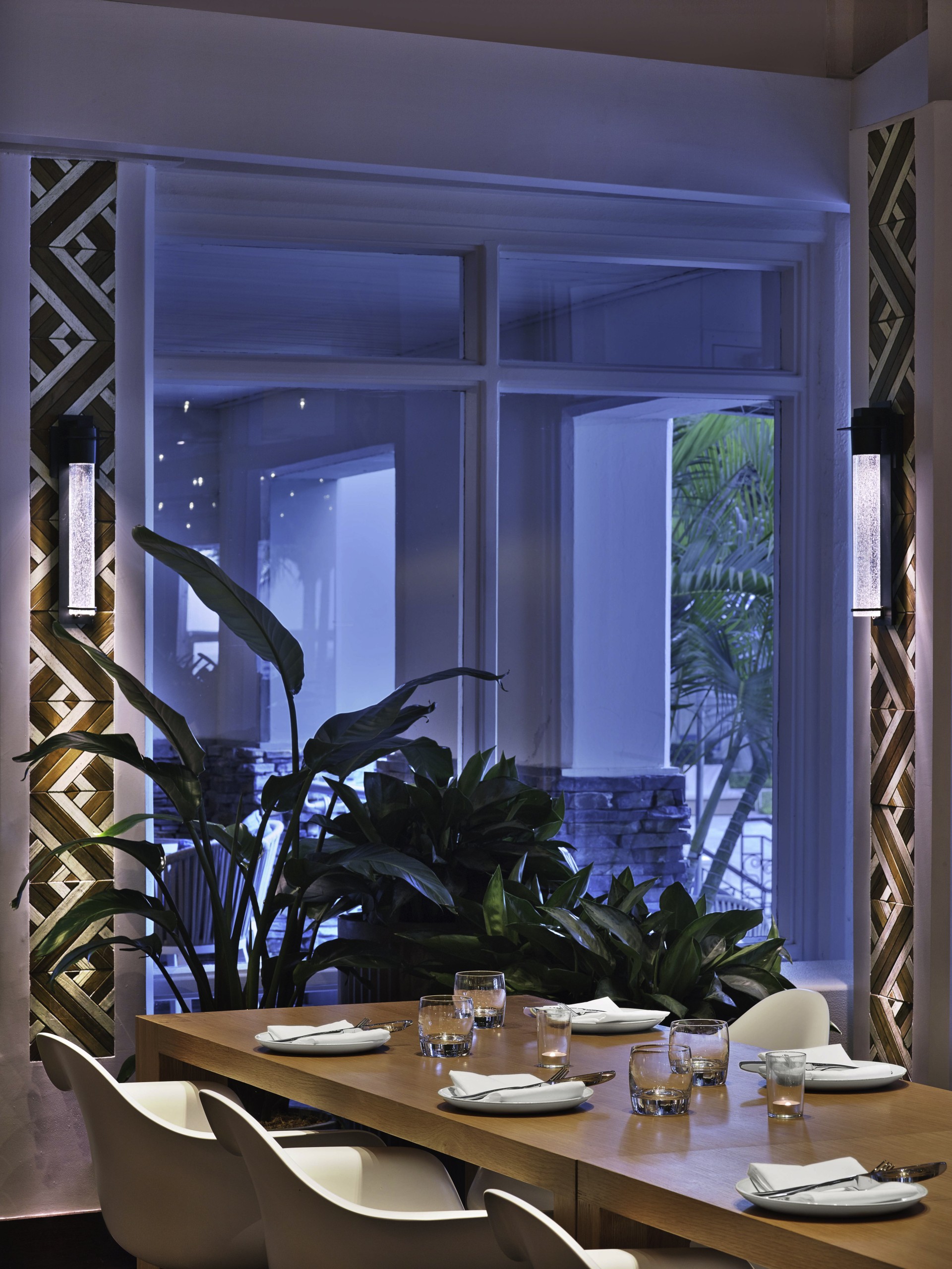 a table set for a dinner