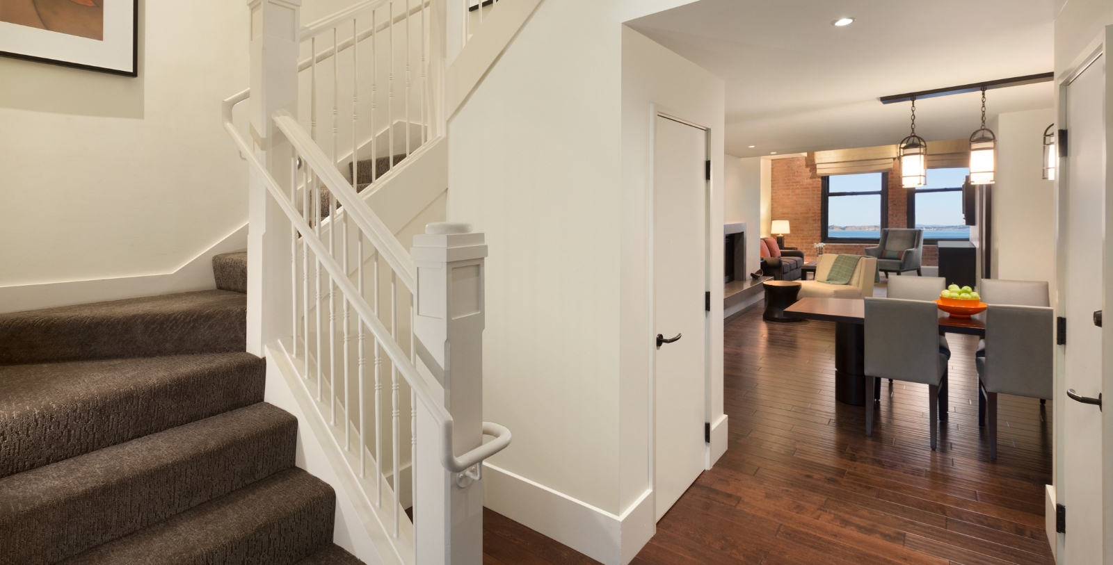 a staircase in a house