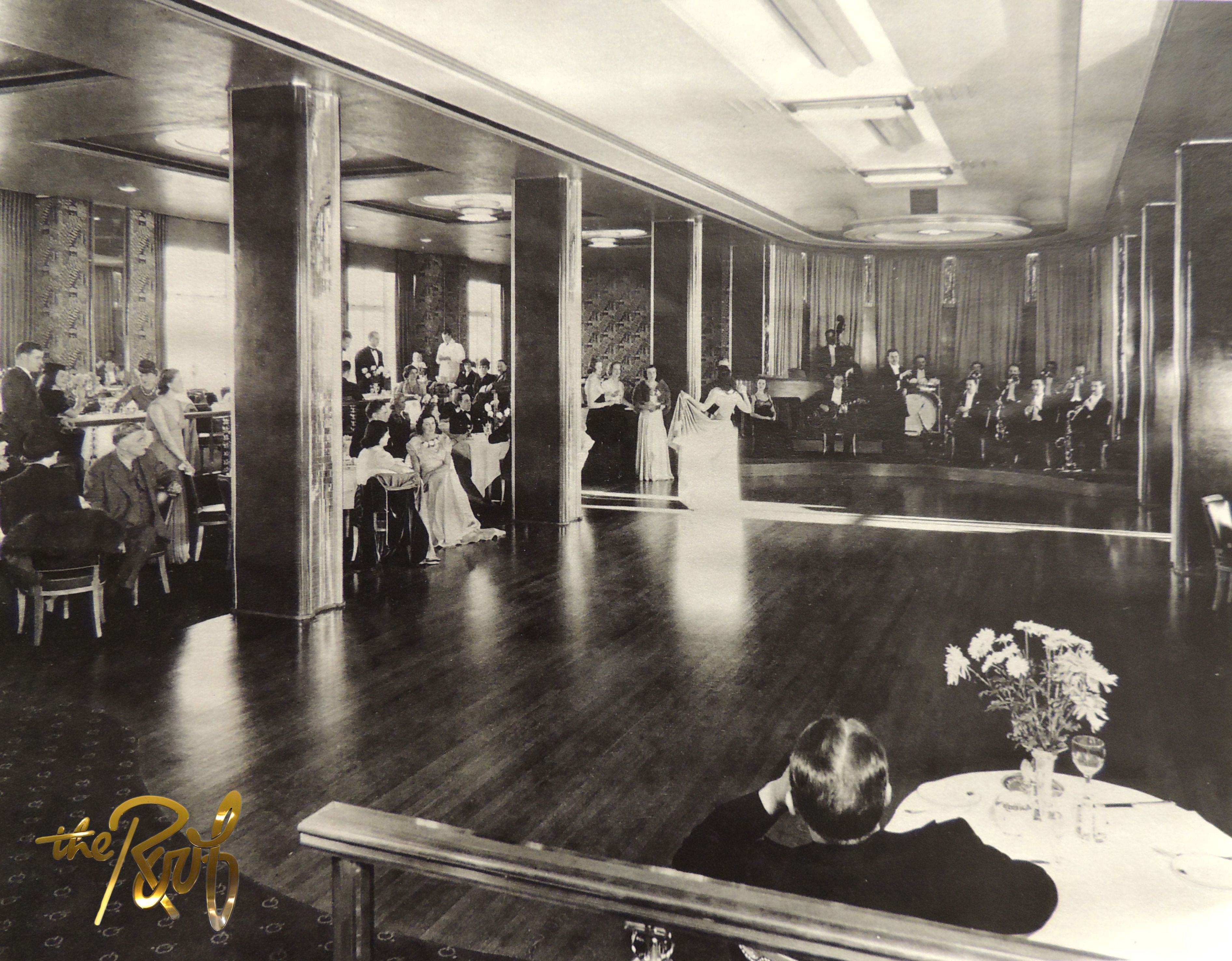 a group of people in a room