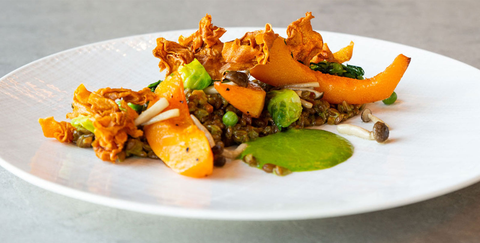 a plate of food on a table
