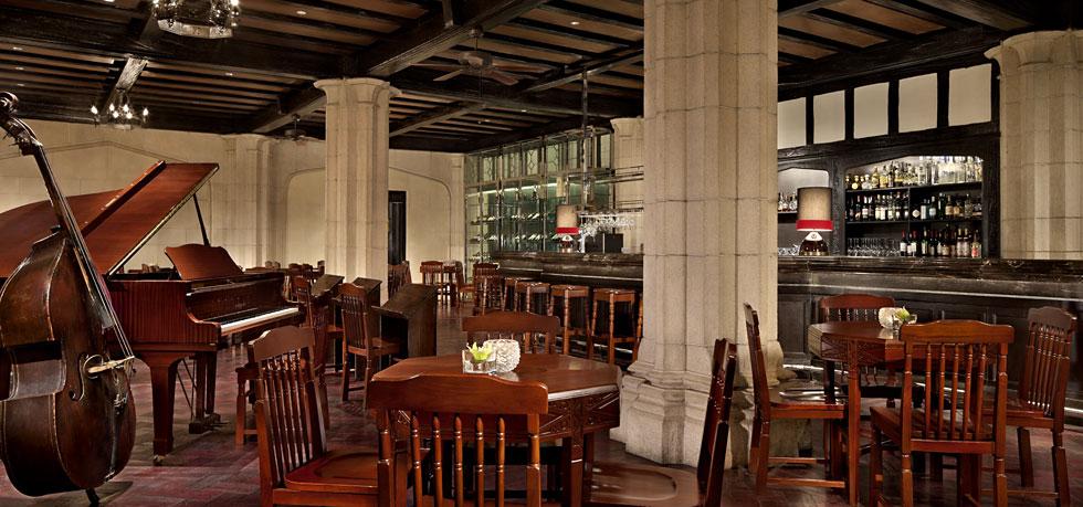 a room with tables and chairs