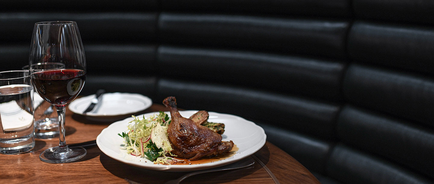 a plate of food on a table