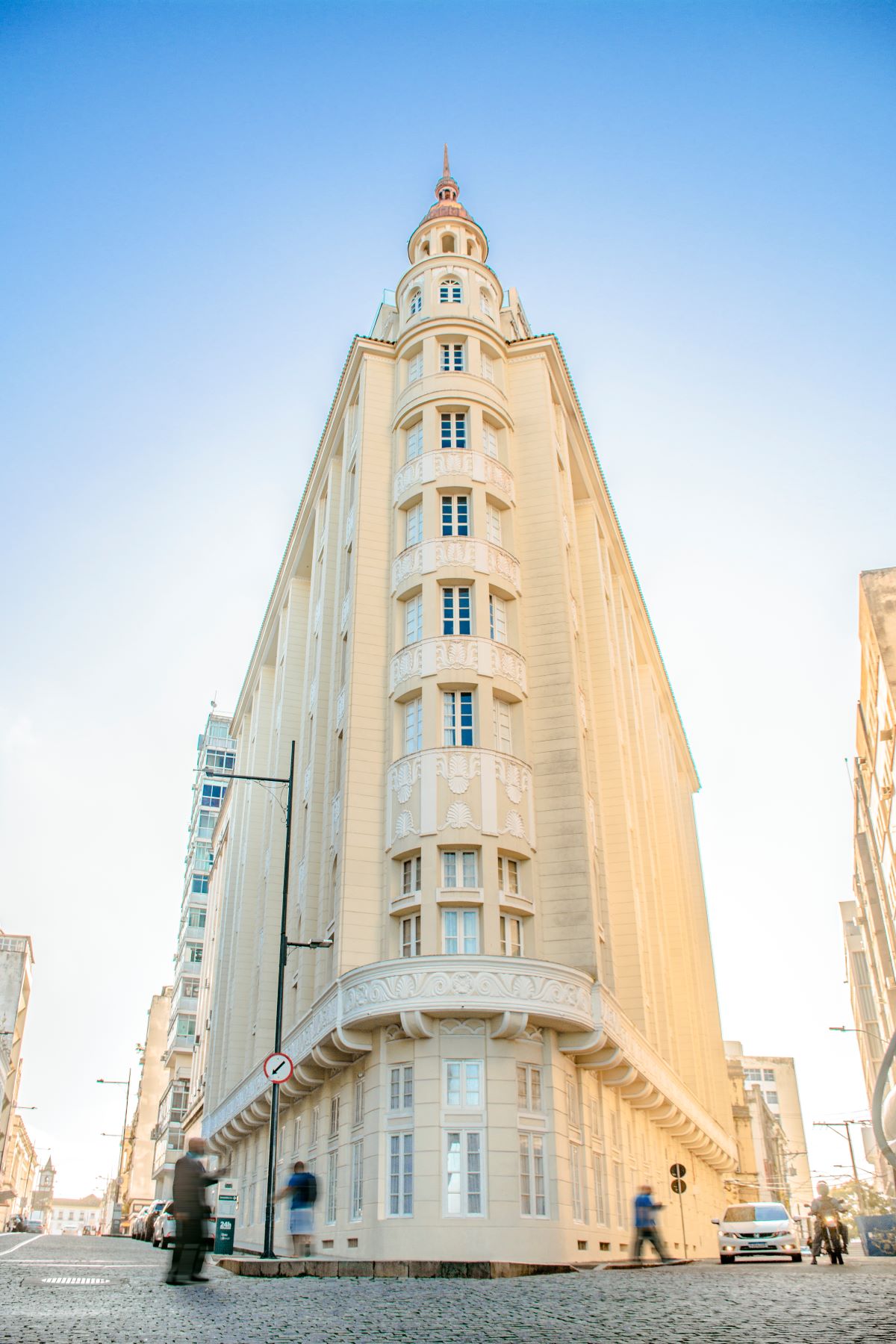 a tall building with a steeple