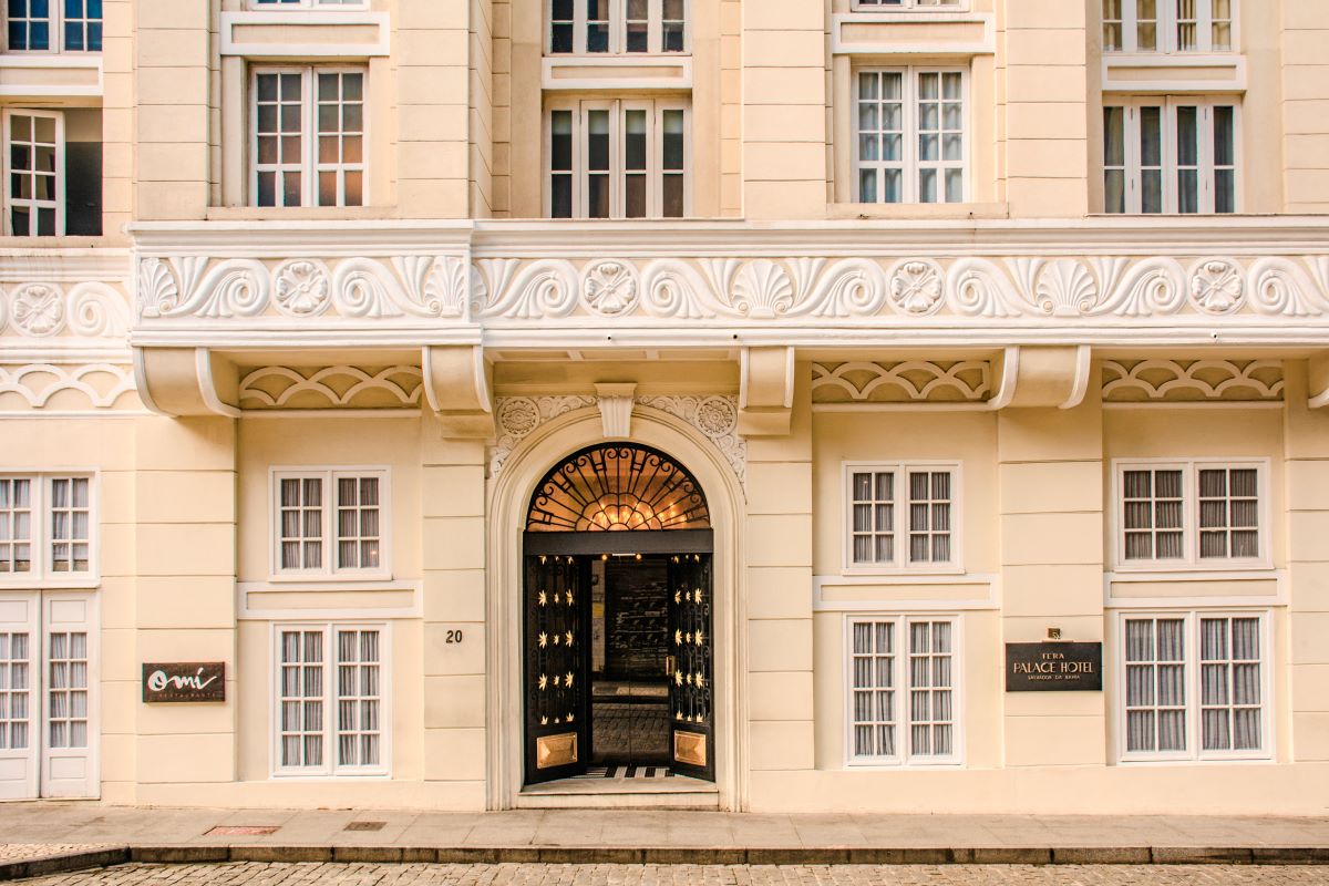 a building with a door open