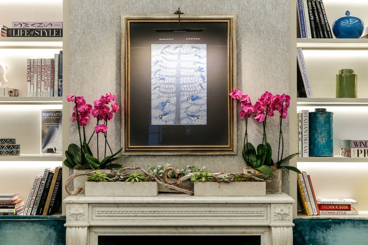 a picture frame on a wall
