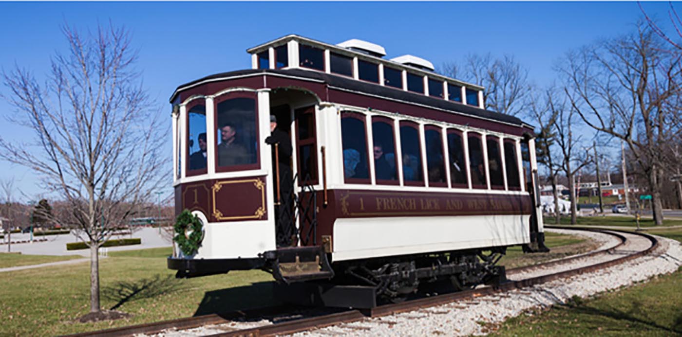 a train car on tracks