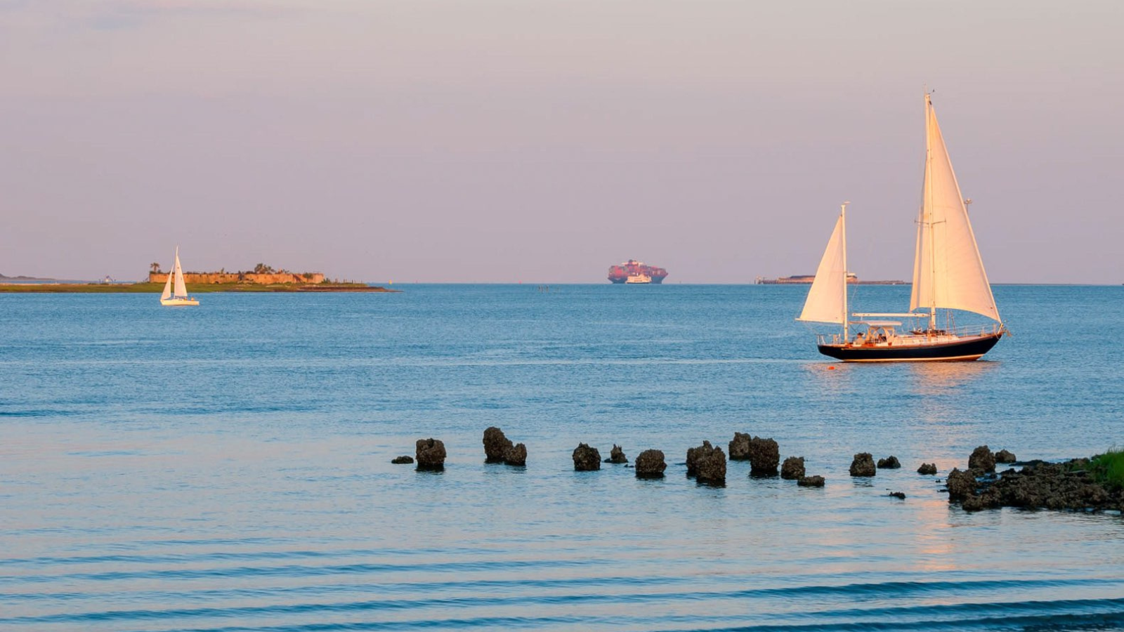 a sailboat in the water