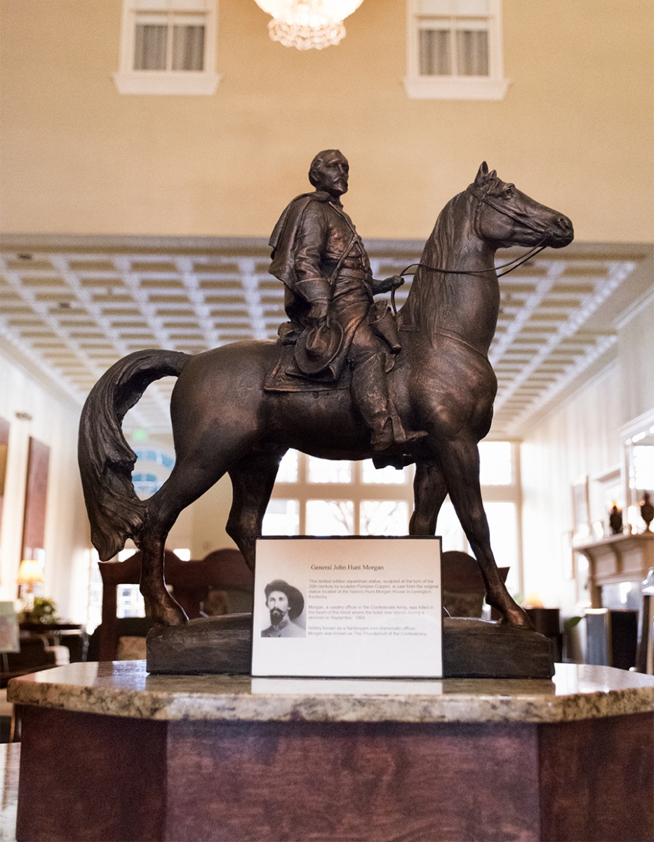 a statue of a man on a horse