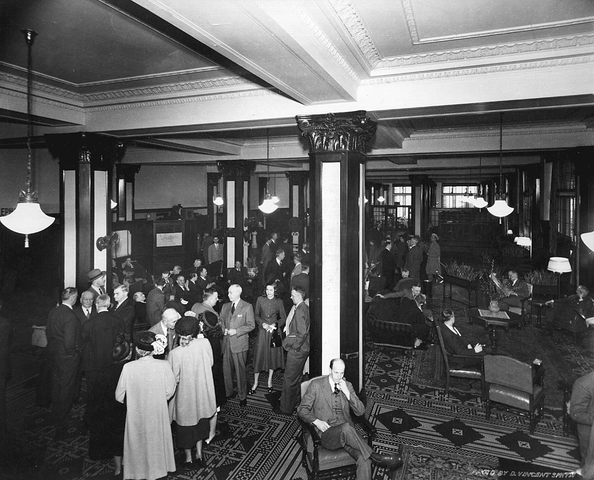 a group of people in a room