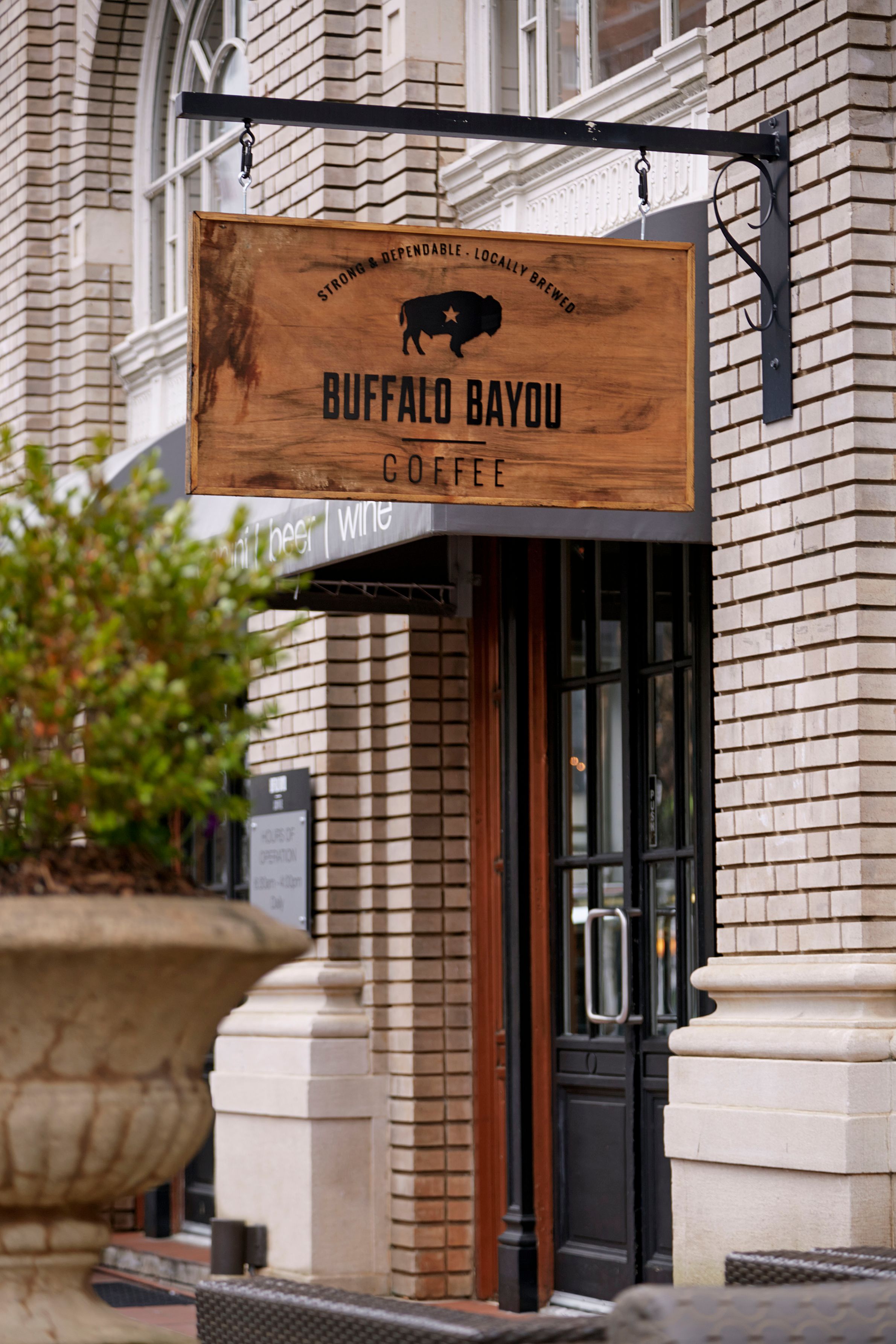 a sign on a building