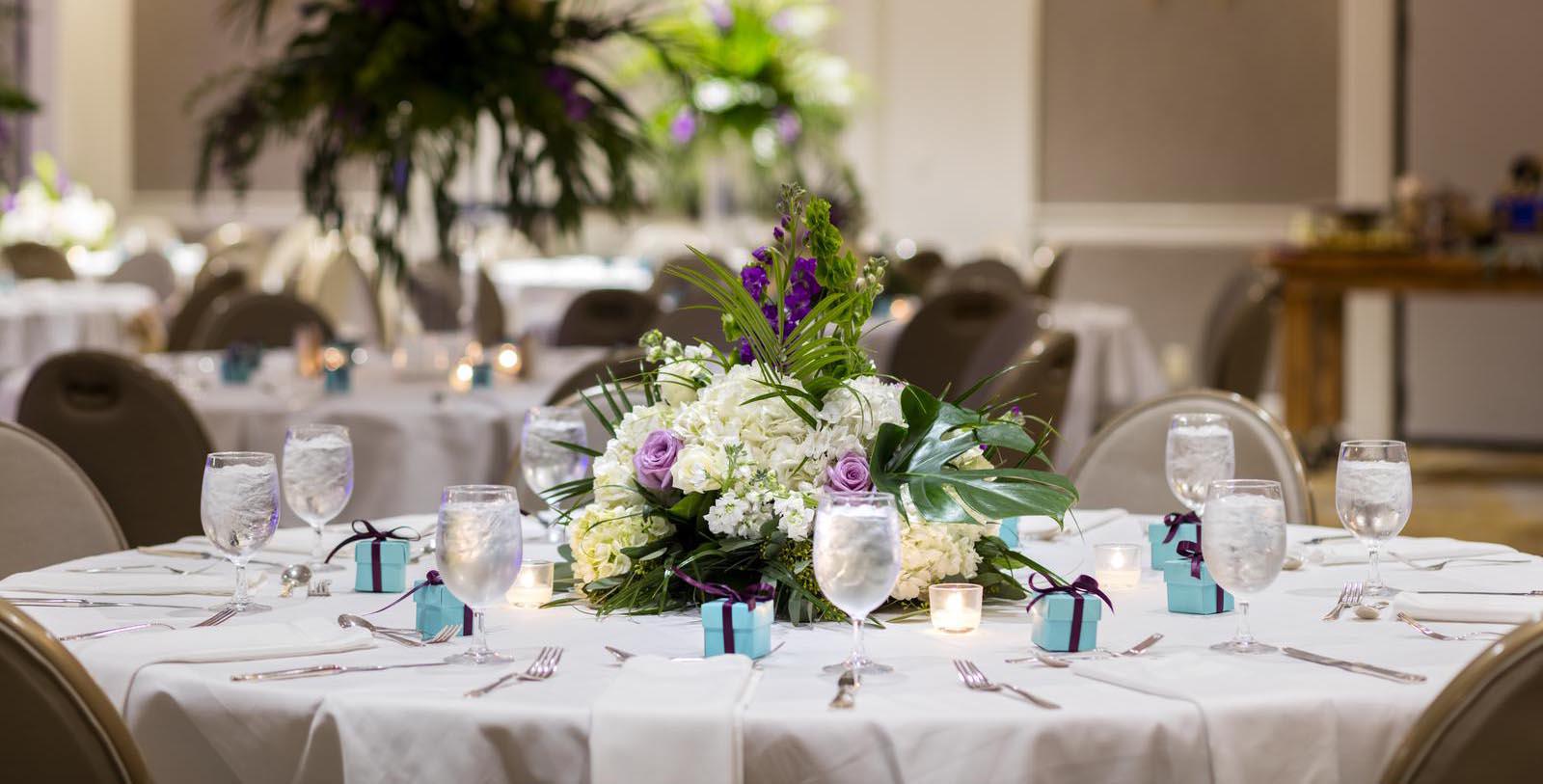 a table set for a party