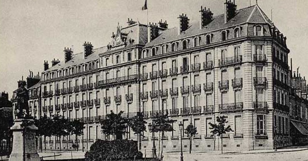 a building with a flag on top