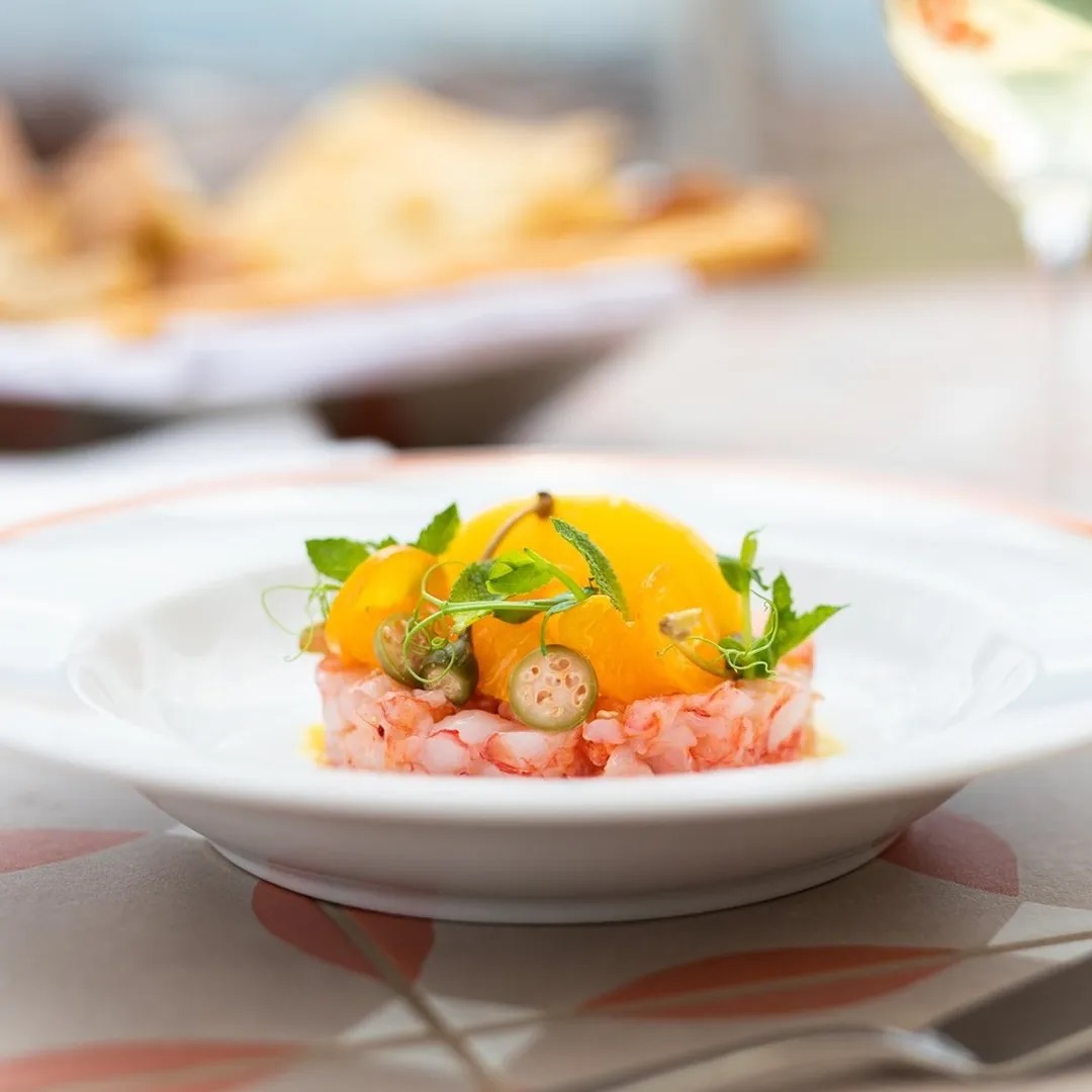 a plate of food on a table