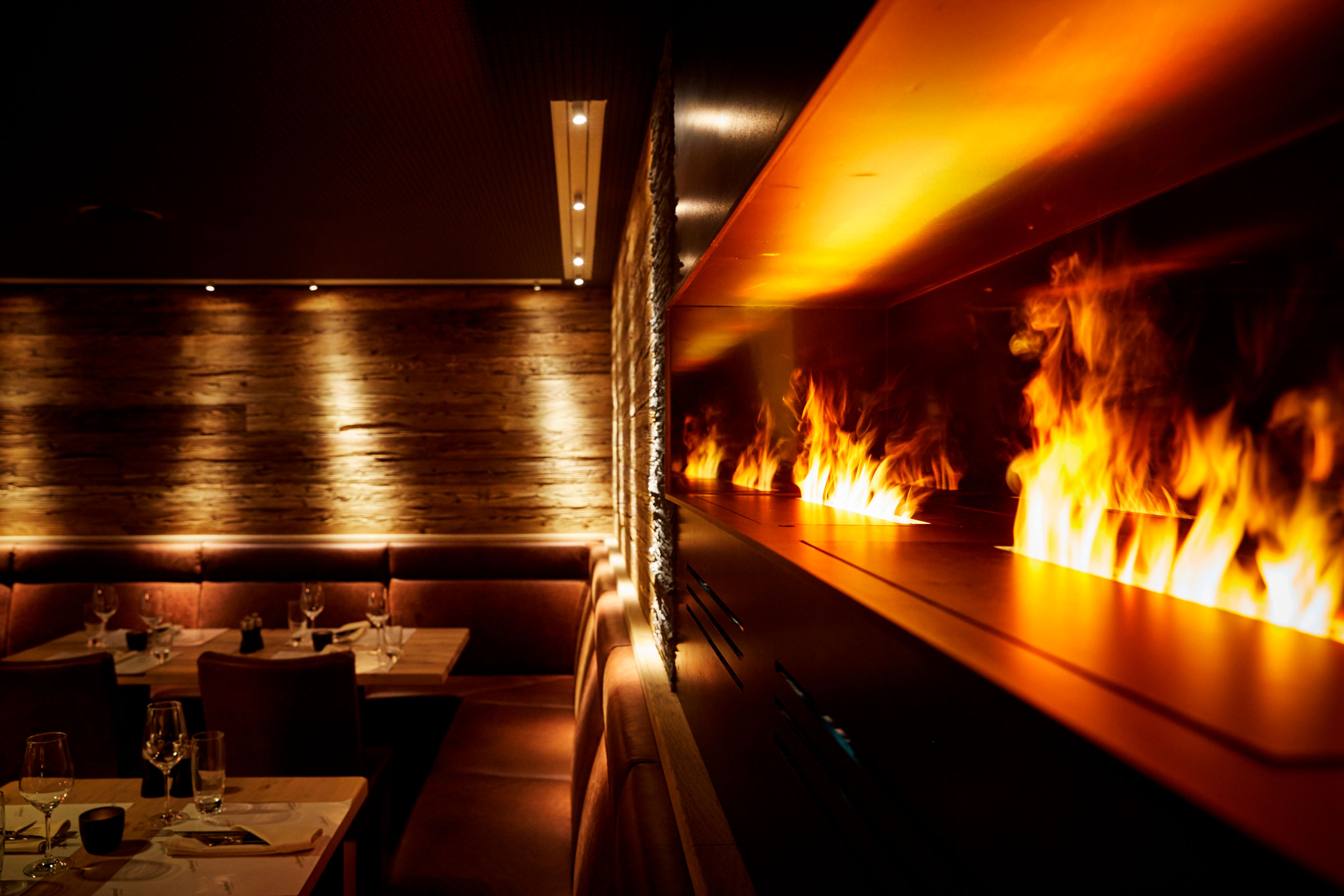 a fire in a wall