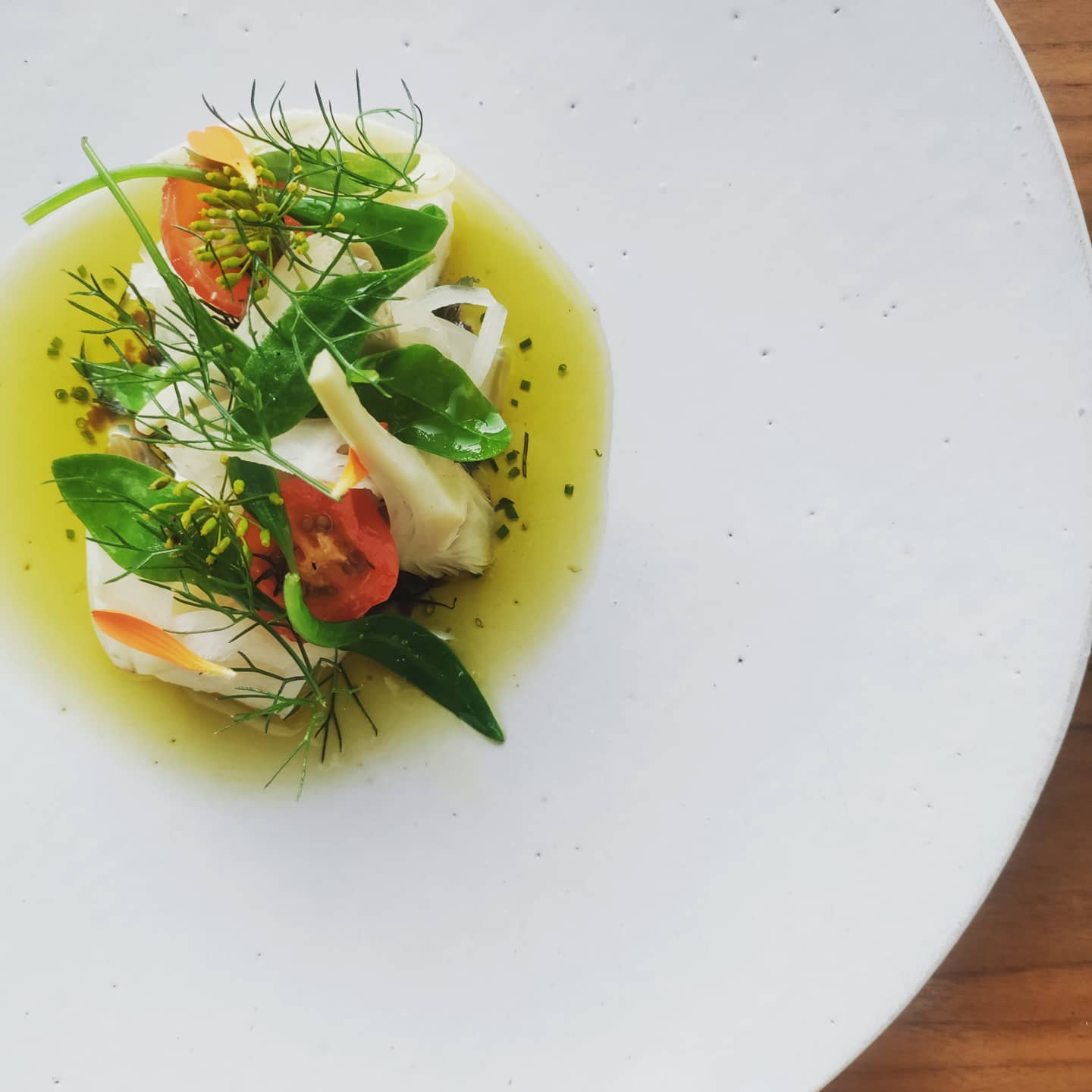 a plate of food on a table