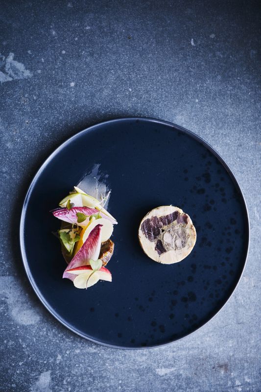 a plate of food on a table