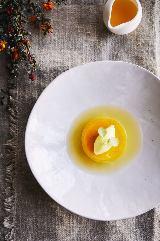 a plate of food on a table