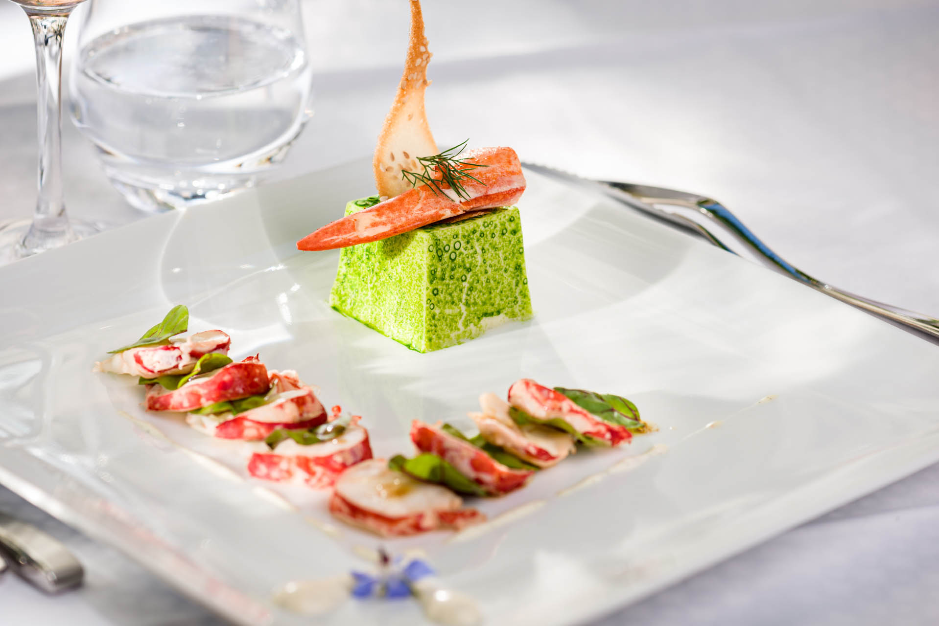 a plate of food on a table