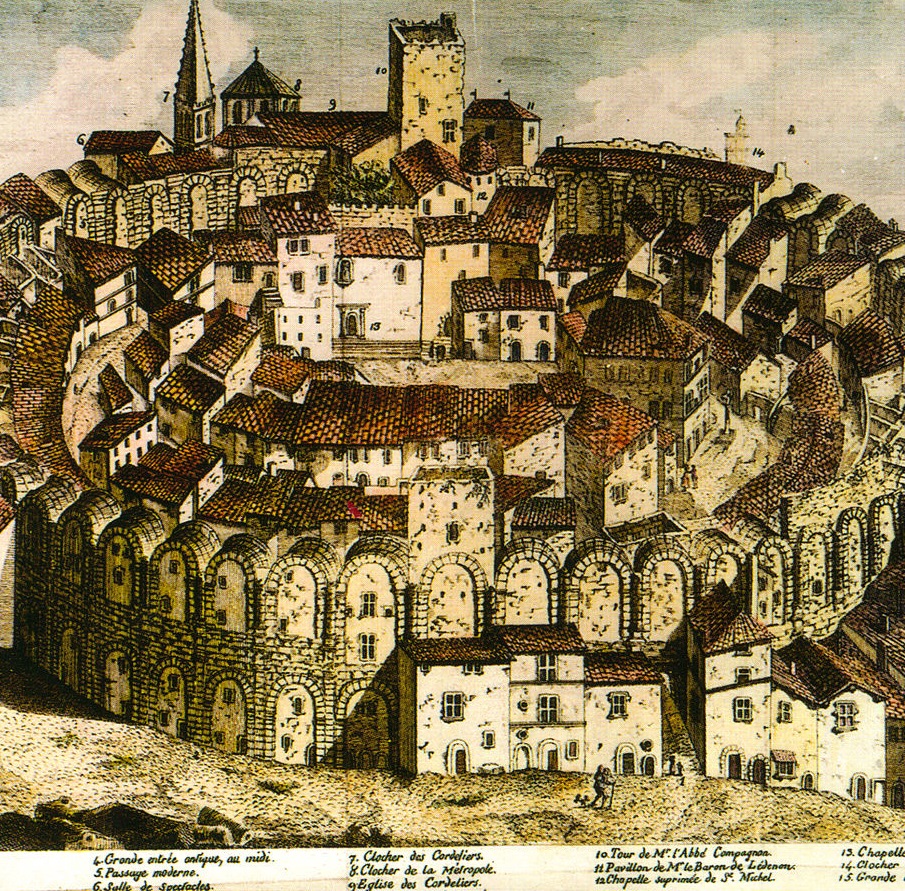 a drawing of a city