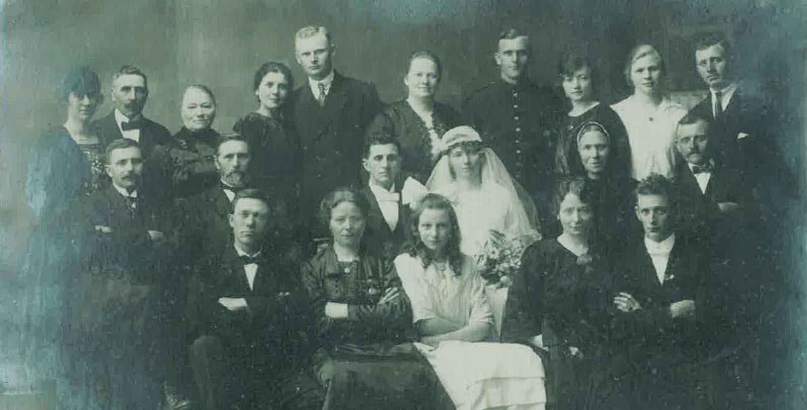 a group of people posing for a photo