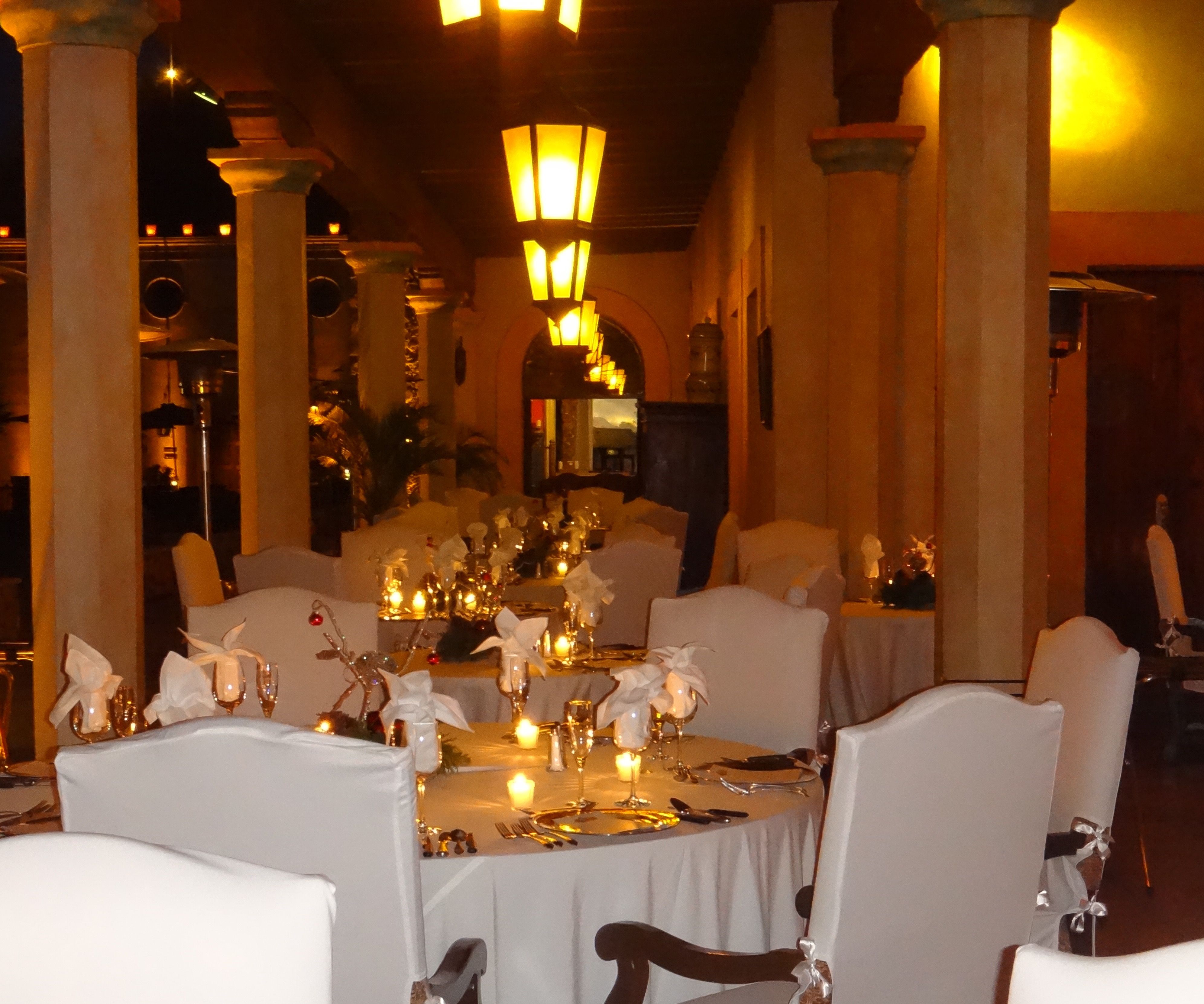 a table set for a dinner party