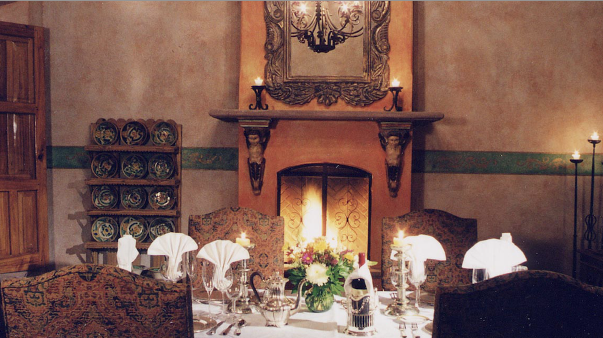 a table set for a dinner party