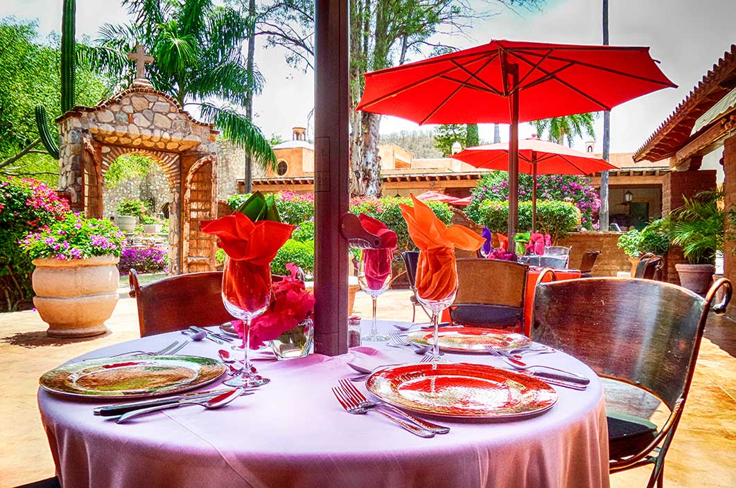 a table set for a dinner party