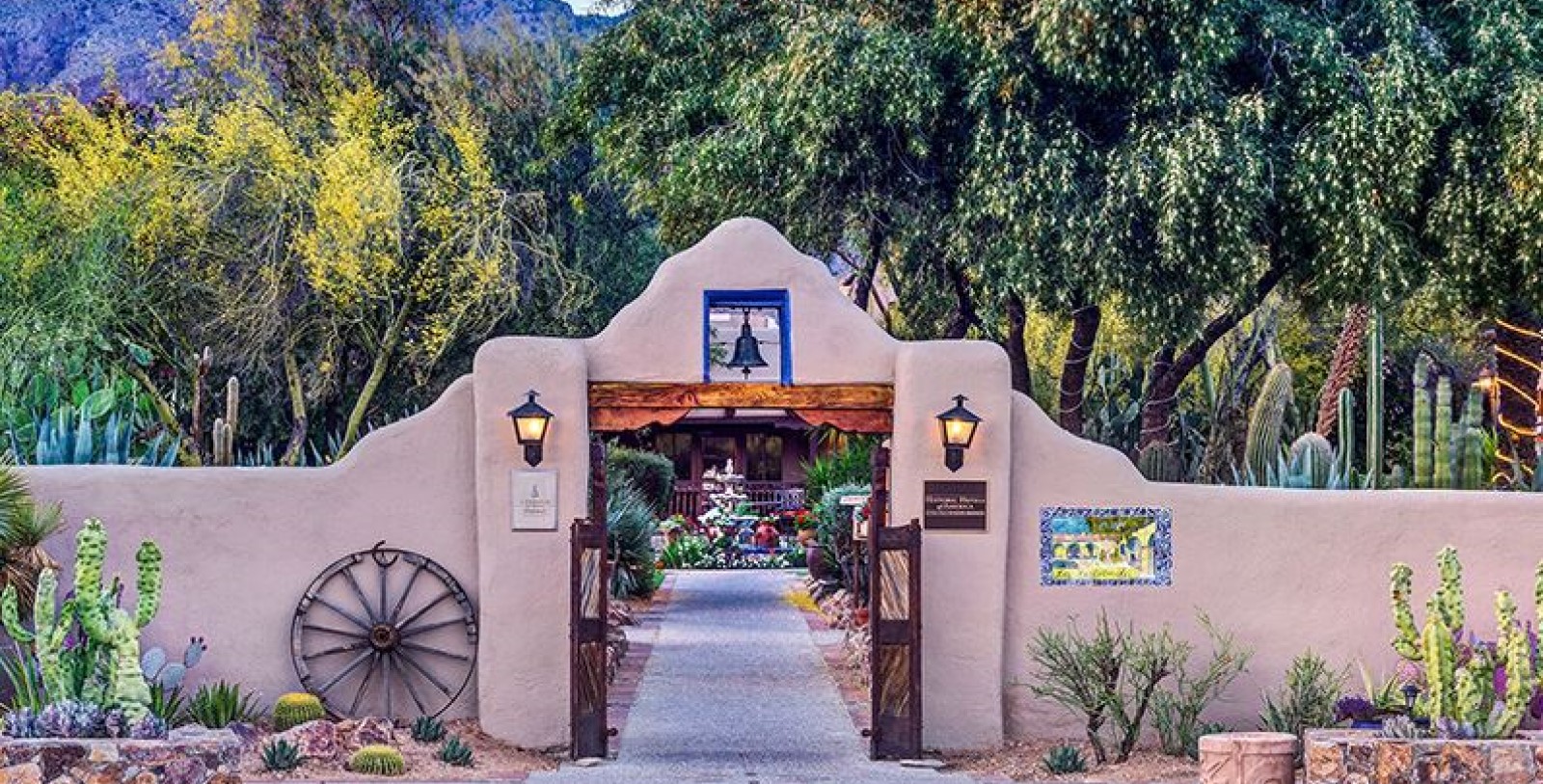 a gate to a house