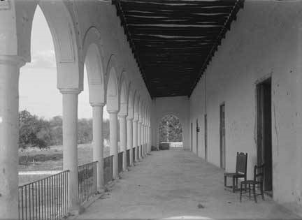 a long shot of a building