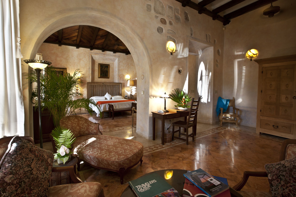 a room with a bed and a couch
