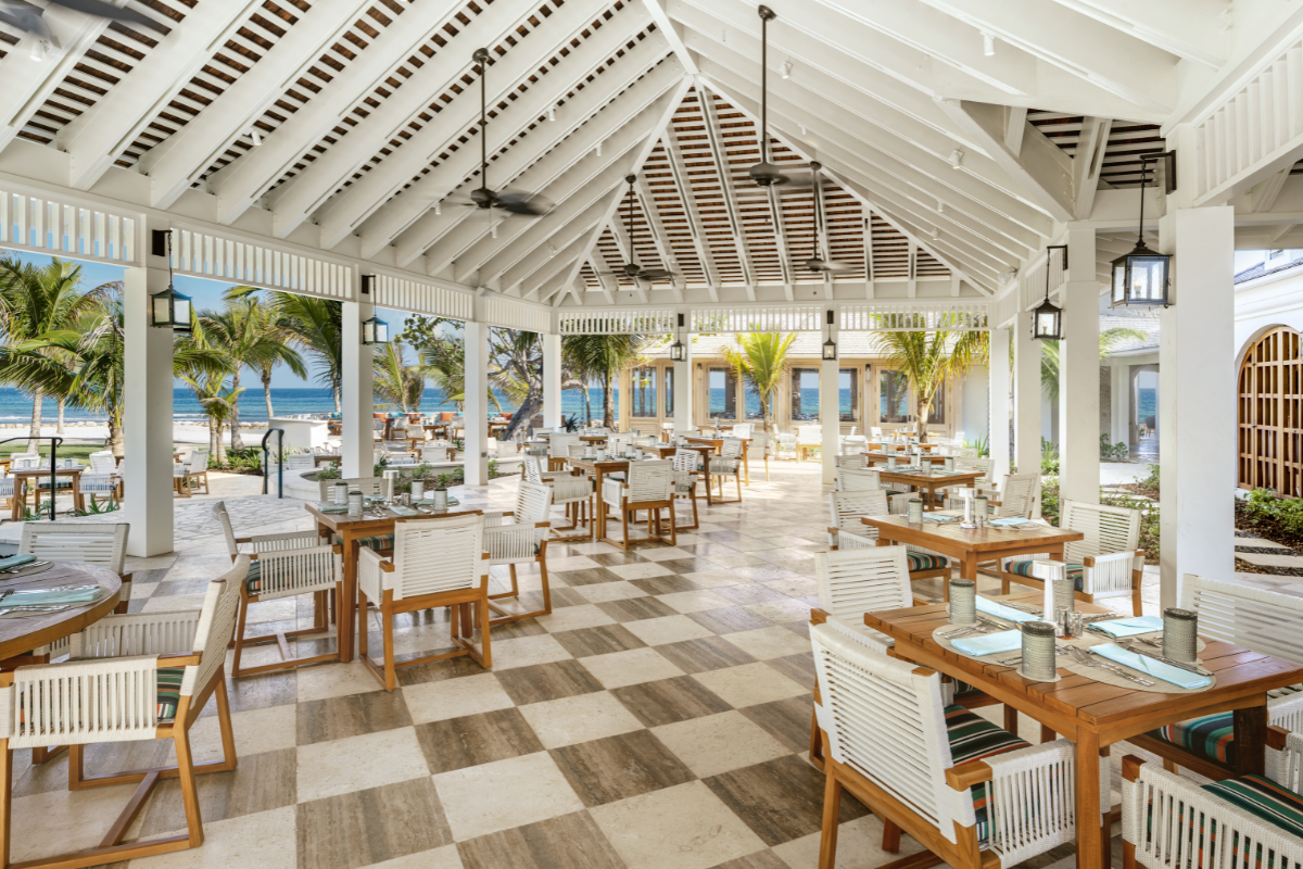 a restaurant with tables and chairs
