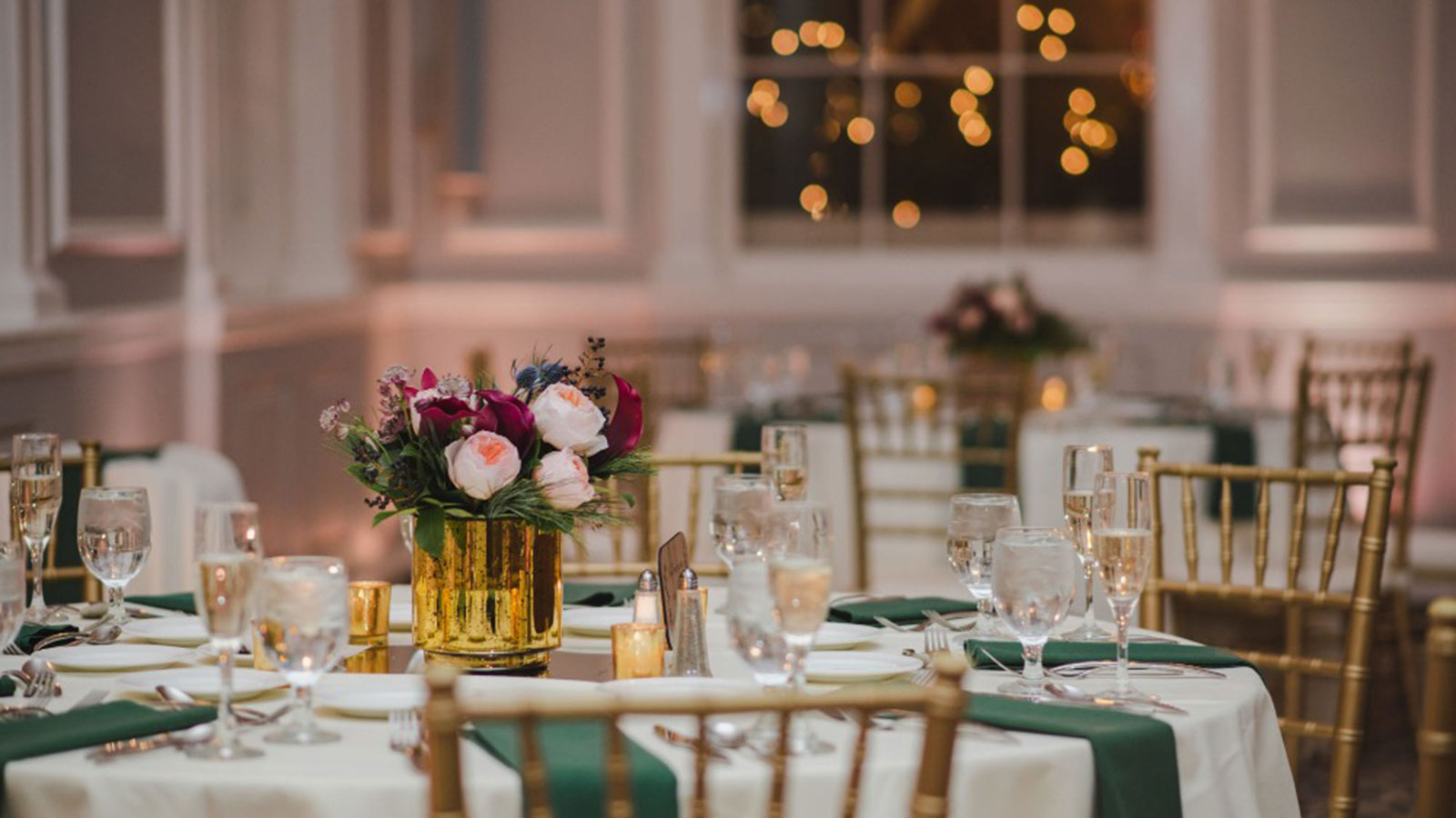 a table set for a dinner party