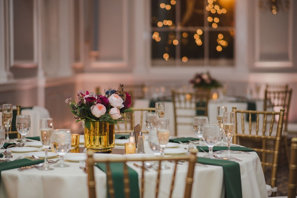 a table set for a dinner party
