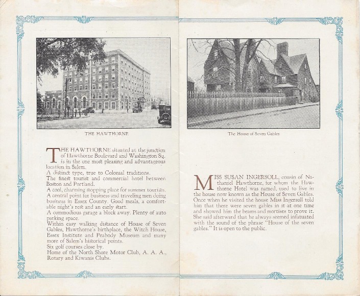 a page of a book with pictures of buildings and a fence