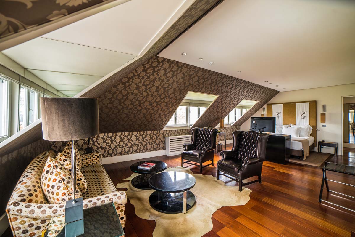 a room with a couch and a table