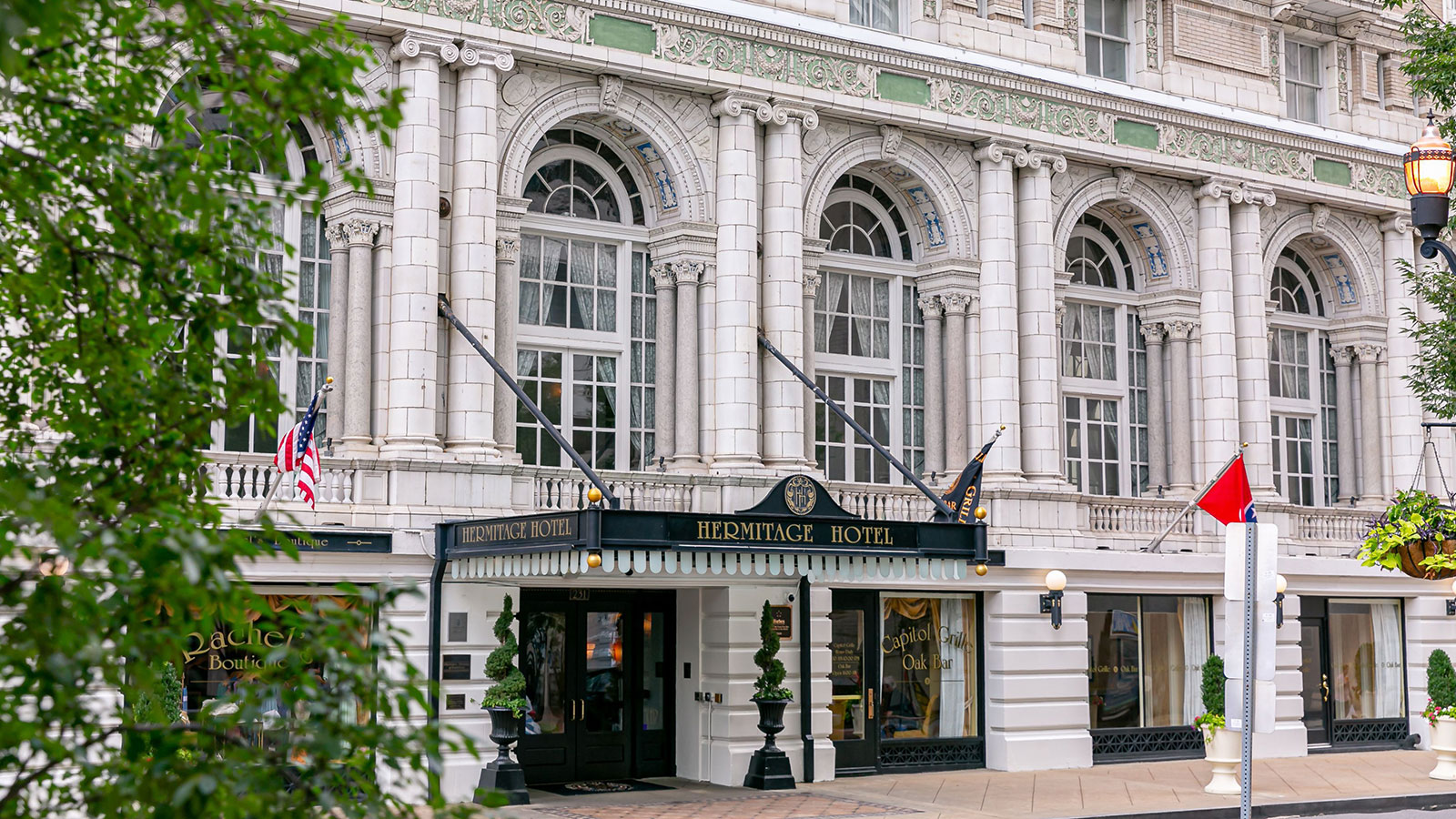 a building with many windows