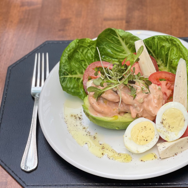 a plate of food on a table