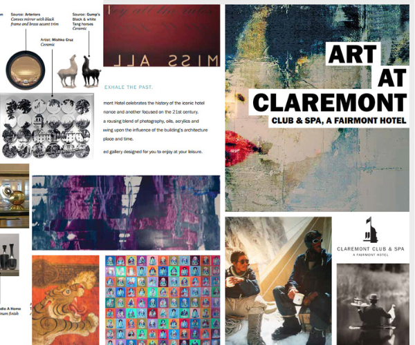a collage of images and text