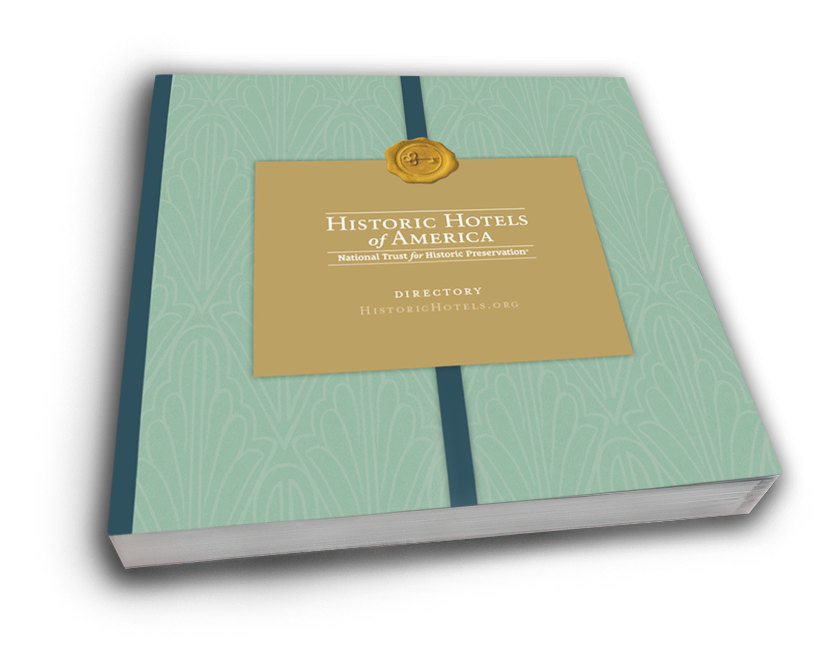 a book with a gold label