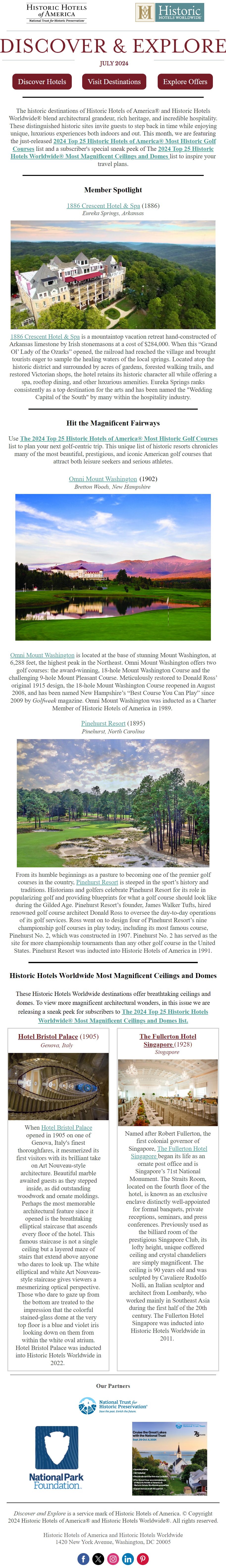 a page of a golf course